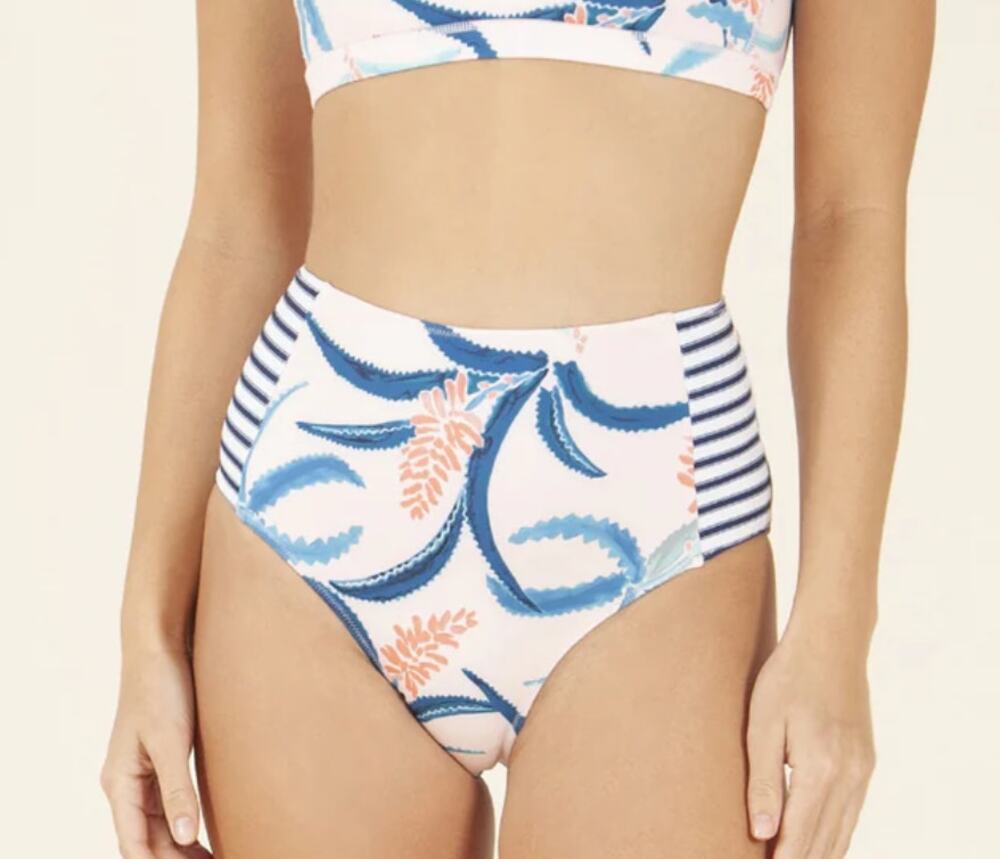 NWT Carve Designs Palisades Swim Bottom Aloe Floral Size XS